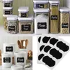 Storage Bottles Jars 36Pcs/Set Blackboard Sticker Craft Kitchen Jars Organizer Labels Chalkboard Chalk Board Sticker 5cm x 3.5cm Black Board 240327