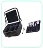 NXY cosmetic bags New travel makeup bag cases eva vanity case with led 3 lights mirror 2201185066902