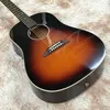Sunburst-Gsn J45 Acoustic Electric Guitar Solid Spruce Top, Abalone Inlay, EQ, Free Shipping