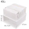 Drawers Drawer Type Plastic Transparent Storage Cabinet Clothes Underwear Sorting Box Space Saving Wardrobe Container for Bedroom