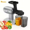 1 pièce, IAGREEA Presse à froid lente pour légumes et fruits, presse-agrumes compact peu encombrant, machine ultra puissante avec accessoires de presse-agrumes à fonction inversée