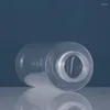 Garrafas de armazenamento 20pcs mão sanitizante spray garrafa preta bomba pet redondo vazio plástico transparente recarregável 100ml 120ml 150ml 200ml 250ml