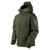 military Shark Skin Soft Shell Winter Camoue Jacket Men Tactical Windproof Waterproof Army Combat Fleece Hooded Bomber Coats u51Y#