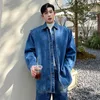 Luzhen 2024 Frühling Vielseitig Denim Jacke Männer Koreanische High Street Trendy Oberbekleidung Gespleißt Original Kleidung Freies Schiff B3995c B7cz #