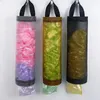 Storage Bags 3pcs Wall Mount Bathroom Grocery Dispenser Space Saving Hanging Organizer Cylinder Garbage Mesh Plastic Bag Holder Home