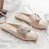 Slippers 2024 Summer Fashion Fashion Ladies Sandal Canvas أحذية شقق ضحلة غير رسمية للنساء chaussure femme zapatos mujer