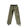 New Croteiz Military Green Patc Workwear Pants American Style Pants Trendy Brand Sports Army Green Print