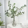 Fiori decorativi ramo albero artificiale simulato tenuifolia ficus foglie finte verde per la decorazione della disposizione del matrimonio di casa