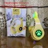 B39M Cat's Ears (steamed Cat-ear Shaped Bread) Bluetooth Headset Wireless Headworn Cat Paw Light Folding New Straight