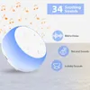 Desktop White Noise Machine Sleep Sove Sleeping Relaxation för Baby Soother med 7 Colors Night Lights 240315