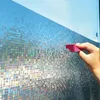 Adesivi per finestre Disegni di pellicole decorative per mosaico 3D Adesivo per vetro colorato non adesivo per la privacy della casa