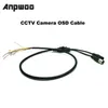 Nouveau câble OSD 1/2 pièces pour caméra SONY EFFIO-E ou autre caméra prenant en charge la fonction OSD câble de caméra analogique AHD