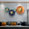 Dekoratif tabaklar metal ışık lüks asılı modern yatak odası arka plan başucu yaratıcı duvar dekorasyon
