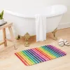 Matten Regenboogstrepen Badmat Antislipmat Set matten in de badkamer Wc-mat Haltapijt