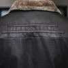 Mens Pu Leather Jackets Male Fleece Fur Plush Leather Coat Casual Fi Slim Windbreak Winter Veet Warm Outwear Clothing 85me#