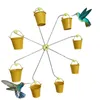 Altre forniture per uccelli Alimentatore a forma di mulino a vento Ruota panoramica unica con design rotante per contenitore per alimenti per colibrì Facile
