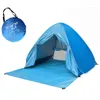 Tenten en schuilplaatsen met deurgordijn 2-3 personen strandtent Automatisch snel open Outdoor Camping Tour UV50 Draagbaar Ultralight