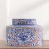 Bouteilles de rangement en porcelaine, Collection de boîtes à thé, pot de centre de Table Durable classique oriental pour décor de salon et de café