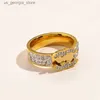 Bandringen Designer Ring 18k Gouden Trouwringen Dames Cirkel Liefde Diamanten Ring Cadeau Luxe Mode-sieraden Paar Familie Accessoires Feest Verjaardag Multi Size Met