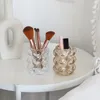 Storage Bottles Multi-purpose Creative Transparent Crystal Glass Pencil Holder Candle Cup Ornament Nordic Ins Ball Makeup Brush Bucket