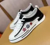 Designer Quality Italy Running Embroidery Genuine Leather Lightweight Sports Shoes Fashion Men Sweat Absorption Breathab