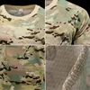 Hommes Casual Manches Courtes Tactique Militaire T-shirts Camouflage T-Shirt À Séchage Rapide En Plein Air Gym Top T-shirts Cargo T-shirt Mâle Vêtements 240321