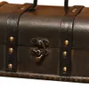 Jewelry Pouches Bags Retro Treasure Chest Vintage Wooden Storage Box Antique Style Organizer For Wardrobe Trinket Buckle1273Q