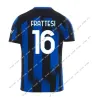 Fãs Jogador 23 24 LUKAKU InterS LAUTARO Milans camisas de futebol 23 24 ANIVERSÁRIO CORREA DZEKO BARELLA SKRINIAR 2023 2024 BROZOVIC Home away camisa de futebol masculino kit infantil