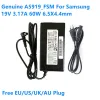 Adapter verklig 19V 3.17A UE32J4000 A5919_FSM 59W 60W 6.5x4.4mm AC -adapter för Samsung TV Monitor UE32J4500 UE32J4510 32 TV UN32J5003AF