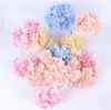 Cabeça de hortênsia simulada incrível flor decorativa colorida para festa de casamento luxo artificial seda hortênsia decoração de flores diy ga523