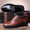 Casual Shoes Men's Real Leather Trend All-match Dress Male Breathable British Black Business Genuine