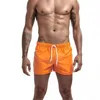 Męskie szorty kąpielowe dla mężczyzn 2021 Summer męskie szorty kąpielowe marka marki odzieży plażowa seksowne pływanie pnie mężczyzn menu kostium kąpielowy oddychanie na plażę 24327