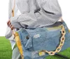 Mode Oxford sac de voyage femmes hommes bagages à main sacs étui grand voyage Duffle week-end sac mâle femelle Denim Patchwork sacs de sport 6058401