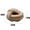 Storage Bags Knot Shape Ceramic Tissue Box European Modern Creative Cute Abstract Art Napkin Holder Home Coffee Table Desktop Paper Towel