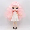 ICY DBS BLYTH DOLL 16 BJD OB24ジョイントボディピンクヘアアフロ30cmヌードドールホワイトスキンスーパーブラックアニメガールズギフト240313