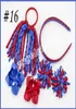 Korker Ponytail streamers woven headbands hair ties bows clips flowers corker Curly ribbon hair bobbles Accessories 5 sets PD0261150529