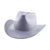 Bérets Cowboy Chapeau Western Cowgirl Panama Luxe Casual 2024 Robe de soirée Mariage Décorer Homme Sombrero Hombre