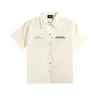 Camisetas masculinas Rhude x Mclaren Carta bordada lapela pulôver camiseta e representa moletom com capuz Rhude Shorts S-XL