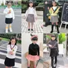 Verão meninas saia plissada crianças faculdade estilo casual all-match xadrez mini saias saia xadrez crianças menina kawaii roupas 240325