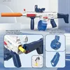 Gun Toys Electric Water Gun Reckervable Automatic Spray Gun يصل إلى 32 قدمًا على المدى الصيفي في الهواء الطلق للأطفال والبالغين 240327