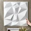 12 PCSスーパー3DアートウォールパネルPVC防水壁装飾3D壁タイルダイヤモンドデザインDIYホームデコレー