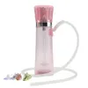 Draagbare autowaterpijp-reisset met deksel LED Narguile Complete set Acryl rookwaterpijpen Shisha-sigarettenaccessoires