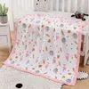 Decken 110 110 cm sechs Schichten Hochdichte Gaze Badetuch Babydecke geboren Holding Quilt Säuglingsabdeckung