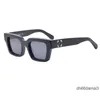 lunettes de soleil polarisées de designer pour hommes femmes hommes cool mode classique plaque épaisse noir cadre blanc lunettes de luxe homme lunettes de soleil UV400 avec boîte d'origine