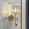 Wandlamp Luxe Led Kristal Voor Woonkamer Nachtkastje Slaapkamer Creatief Modern Huis Decoratieve Blaker Binnenverlichting