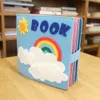 新しいモンテッソーリの忙しいおもちゃフェルト布子供を学んでいる基本的なライフスキル静かな本幼児教育官能の赤ちゃんのための本