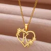 Goud Kleur Sierlijke Bloem Initialen Ketting Vrouwen Meisje Rvs Hart Brief Choker Ketting Beste Geschenken Alfabet Sieraden