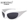 Sonnenbrille Sorvino Retro Wrap Big Frame Sport Drive Men Shades Sonnenbrille Trend Goggle Y2K Frauen Männliche Hüfte