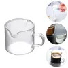 Bicchieri da vino 2 pezzi Tazza da latte a doppia bocca Mini macchina per caffè espresso Cottura al caffè Salsa di soia Tazza a doppia bocca Tazze da ufficio per bambini in vetro