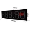 Wandklokken 10-inch LED olieprijsscherm Logo afstandsbediening buiten rood tankstation waterdicht digitaal display DAP